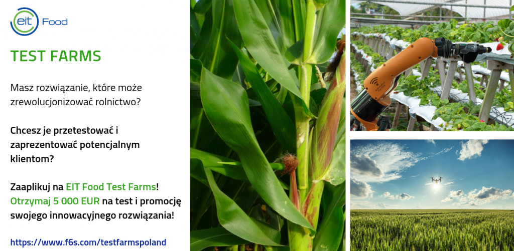 Test Farms EIT Food – zdobądź grant na przetestowanie swojego pomysłu z sektora rolnictwa