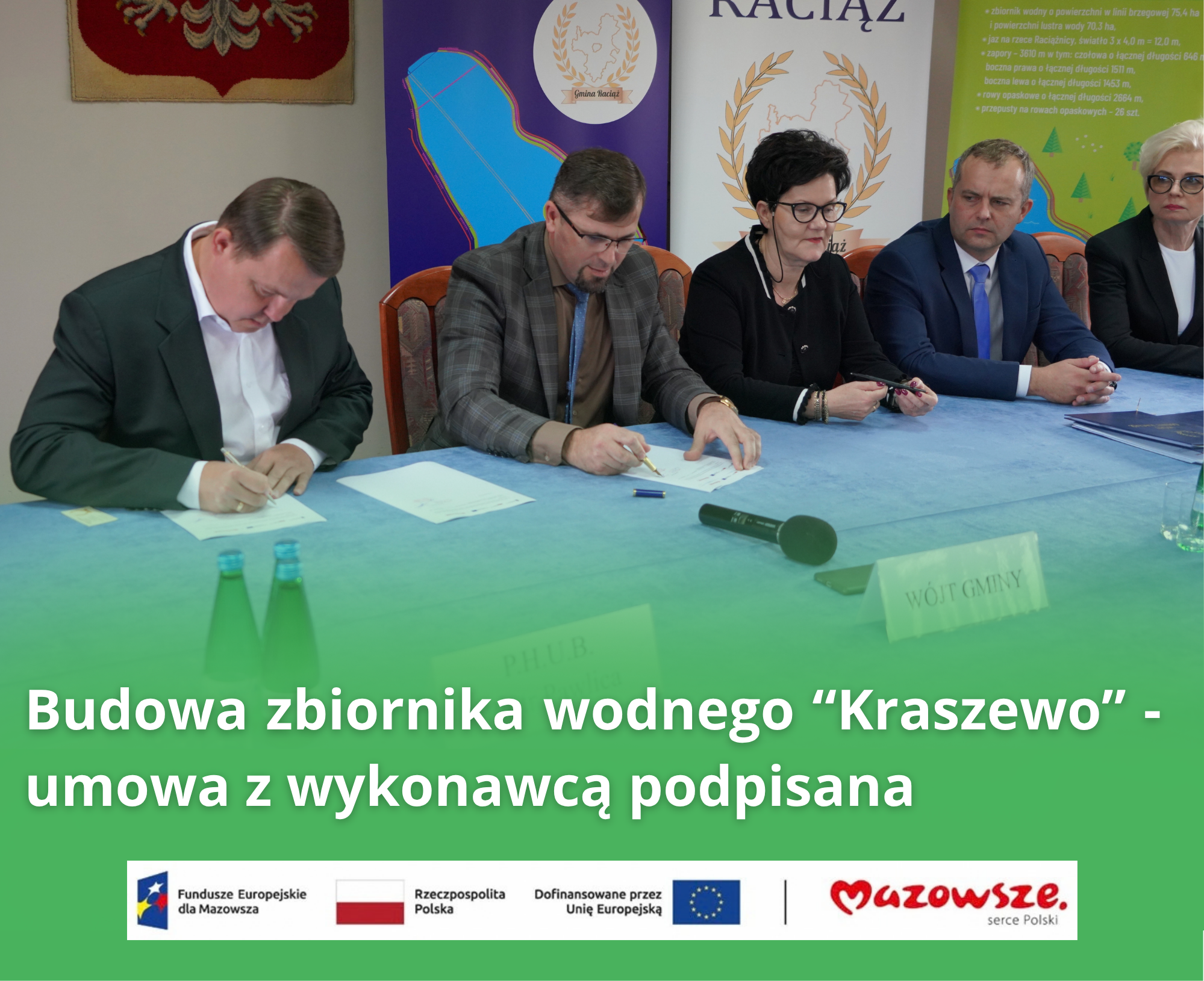 Podpisano umowę z wykonawcą zbiornika wodnego 