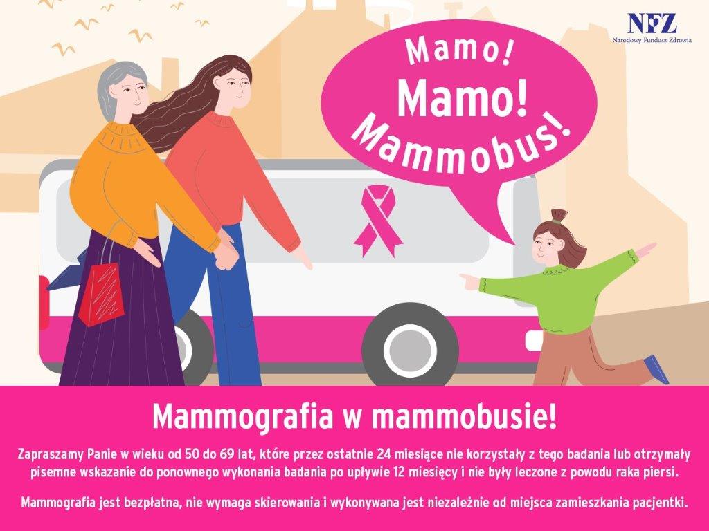 Informacja na temat postoju mammobusów na terenie powiatu płońskiego
