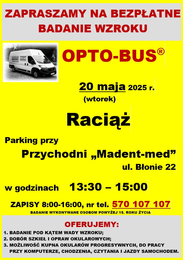 Bezpłatne badanie wzroku
