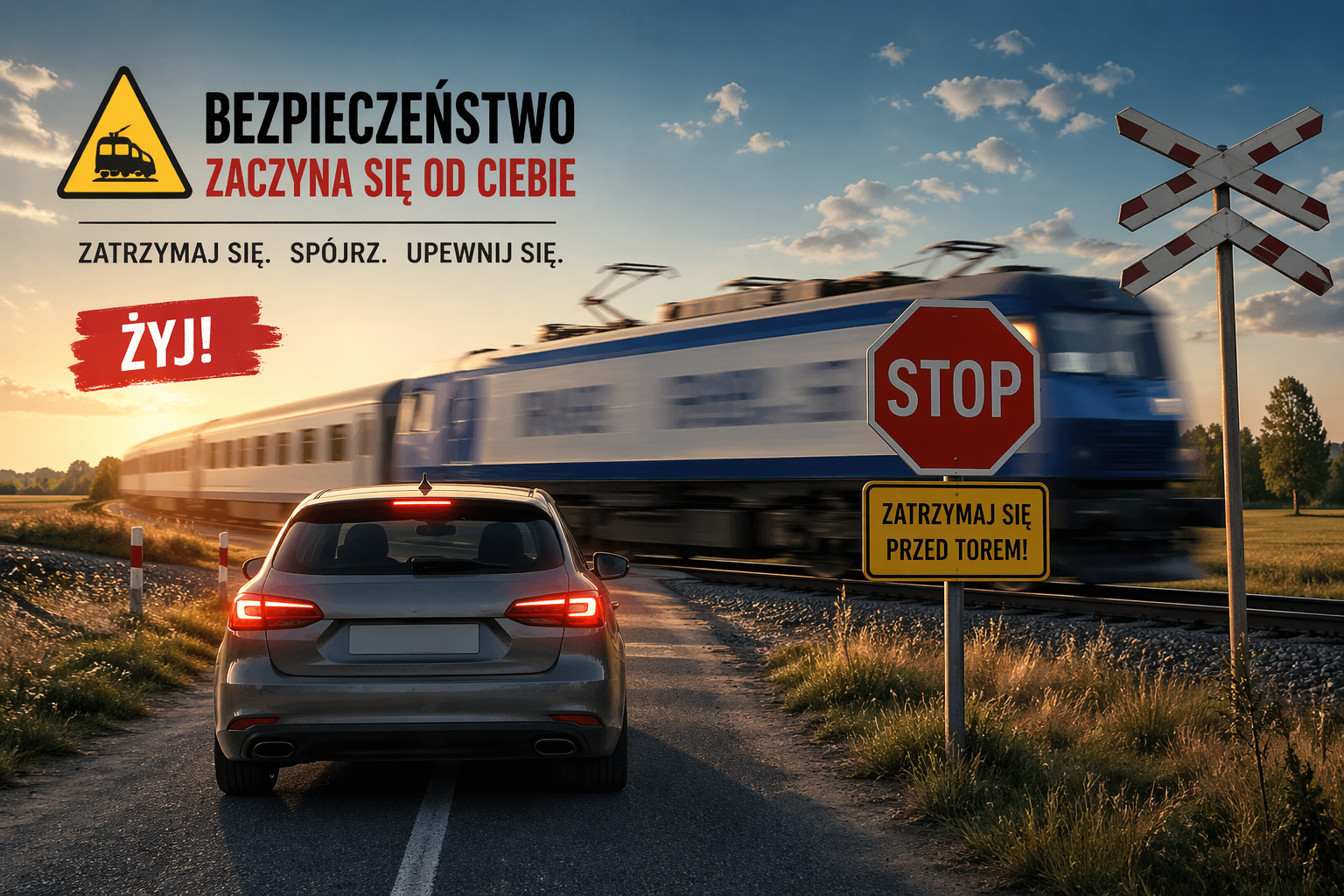 Więcej wypadków na torach. Apel o ostrożność na przejazdach kolejowych