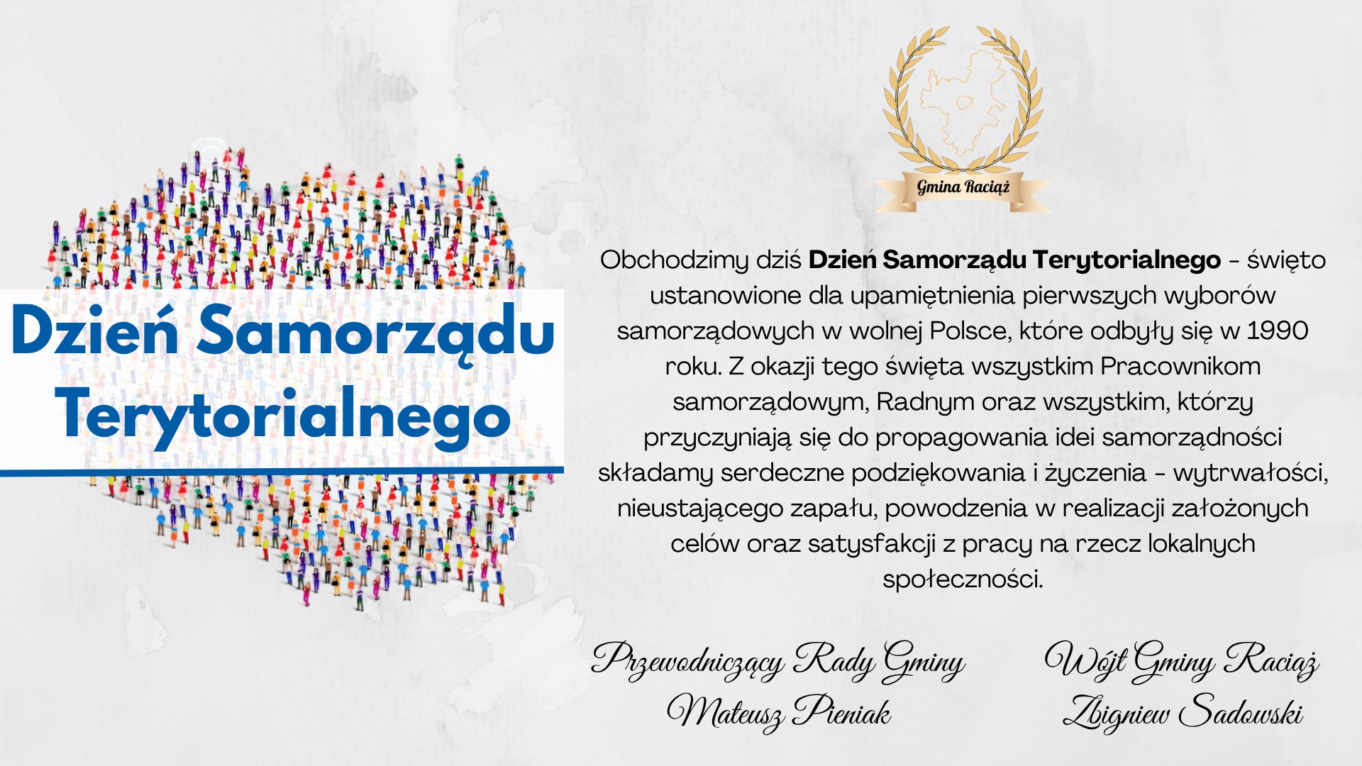 Życzenia z okazji Dnia Samorządu Terytorialnego