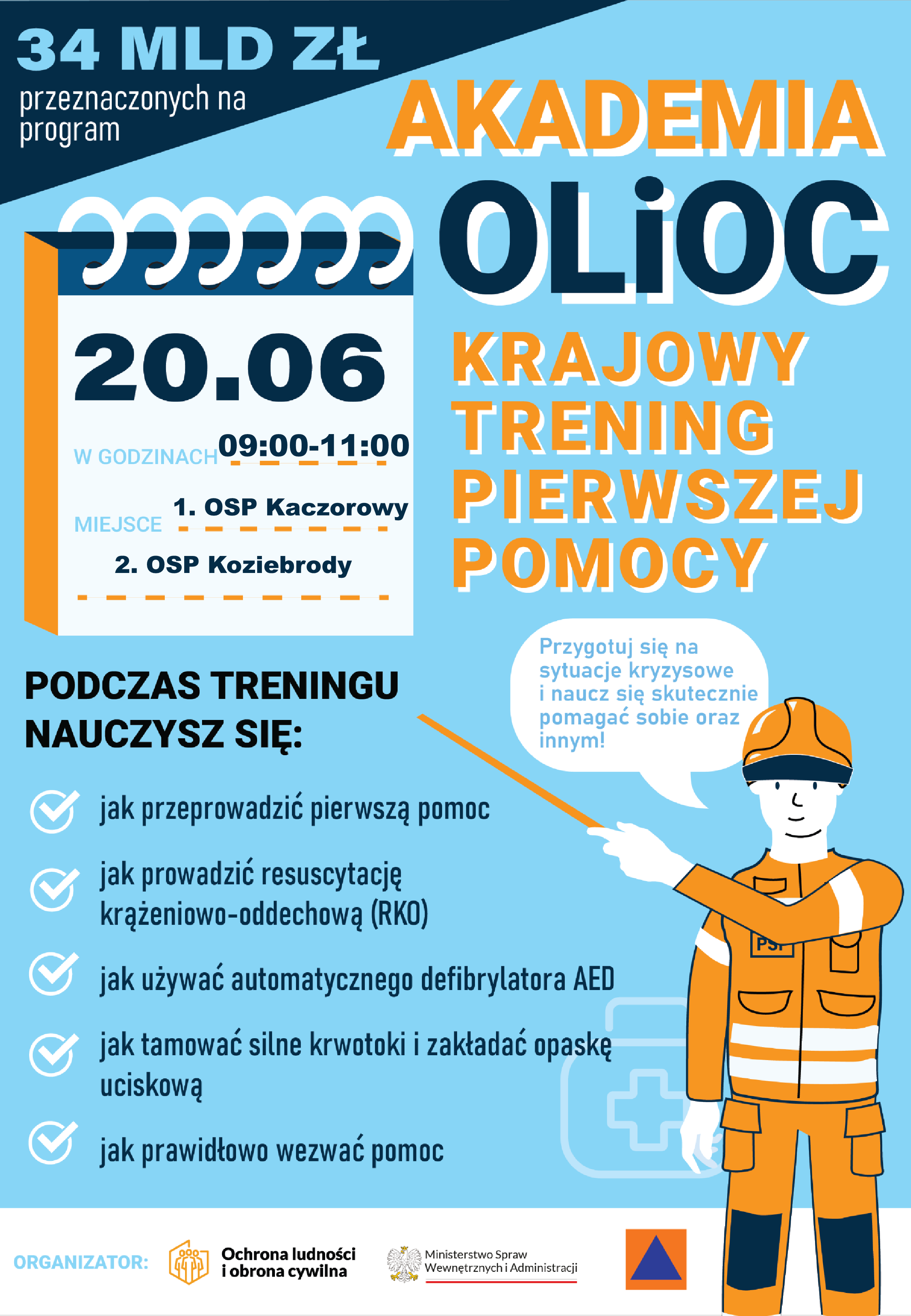 Krajowy Trening Pierwszej Pomocy Akademii Ochrony Ludności i Obrony Cywilnej